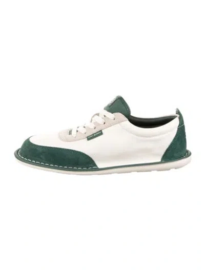 Pre-owned Tory Burch Canvas Sneakers In White