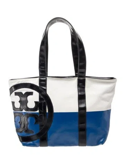 Pre-owned Tory Burch Canvas Tote In Multi