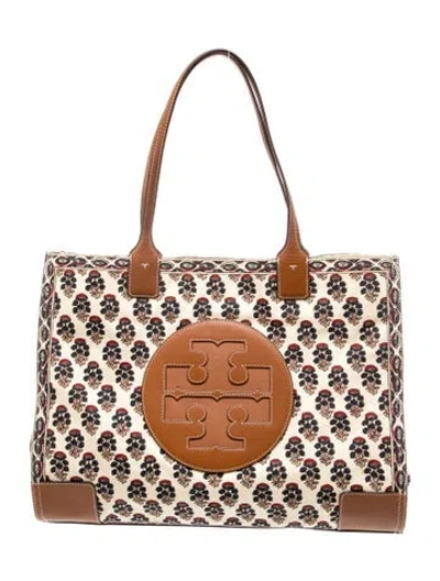 Pre-owned Tory Burch Canvas Tote In Multi