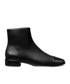 Tory Burch 25mm T Lock Ankle Boots In Black