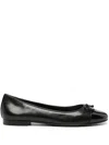 Tory Burch Cap-toe Ballet Flats In Black