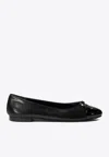 Tory Burch Woman Ballet Flats Black Size 7 Leather In Black