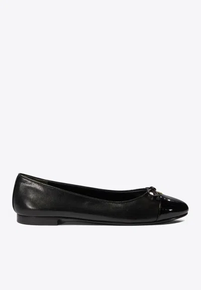 Tory Burch Cap-toe Ballet Flats In Black