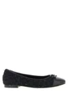Tory Burch 'cap-toe' Ballet Flats In Black