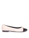 Tory Burch Cap-toe Ballet Rose In Nude & Neutrals