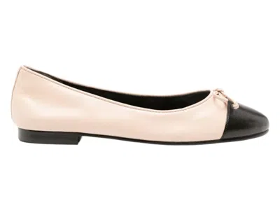Pre-owned Tory Burch Cap Toe Ballet (women's) Sneakers In Rose/pink Perfect/black