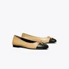 Tory Burch Cap-toe Ballet In Yellow