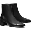 Tory Burch Cap Toe Bootie In Black