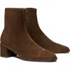 Tory Burch Cap Toe Bootie In Brown