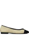 Tory Burch Cap-toe Bow Ballet Flats
