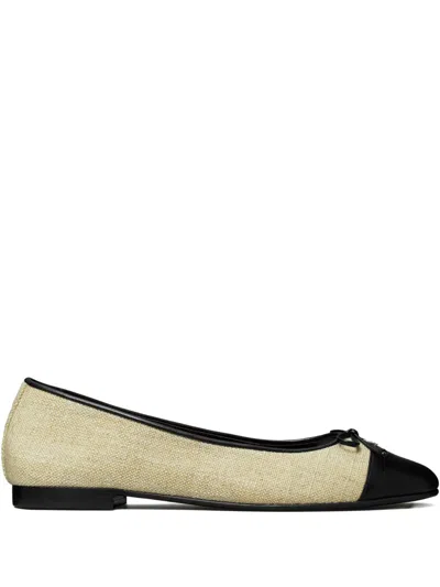 Tory Burch Cap-toe Bow Ballet Flats