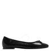 Tory Burch Cap-toe Bow Embellished Ballet Flats In Black
