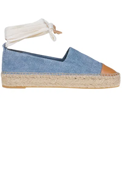 Tory Burch Cap-toe Espadrillas In Blue