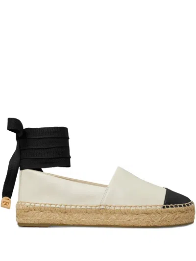 Tory Burch Cap Toe Espadrille In White
