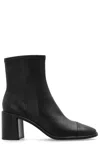 Tory Burch Elegant Leather Ankle Boots With 7 Cm Heel Height