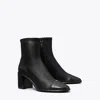 Tory Burch Cap-toe Heeled Ankle Boot In Perfect Black