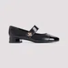 Tory Burch Mary Jane Cap-toe Leather Ballerina Flats