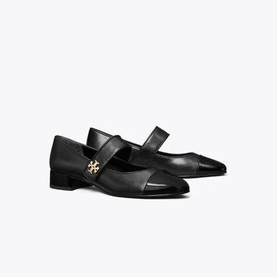 Tory Burch Cap-toe Mary Jane In Black
