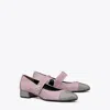 Tory Burch Embellished Mary Jane Pumps Grey In Gray Stone/sparkle Pink