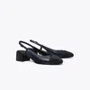 Tory Burch Cap-toe Pavé Slingback Pump In Blue