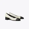 Tory Burch Cap-toe Pump In White