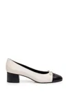 Tory Burch Heels In Light Cream/perfect Black
