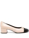 Tory Burch Bow Logo Cap Toe Pump In Multicolor