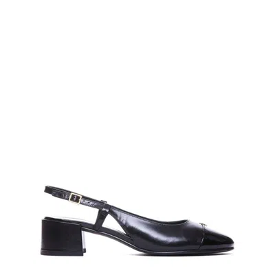 Tory Burch Cap-toe Slingback 45mm In Perfect Black