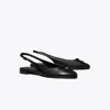 Tory Burch Cap-toe Slingback In Black