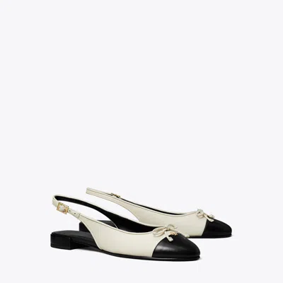 TORY BURCH CAP-TOE SLINGBACK