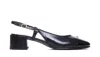 Tory Burch Leather Embellished Slingback Pumps 45 In Perfect Black