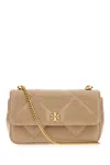 Tory Burch Cappuccino Leather Mini Kira Shoulder Bag In Brown