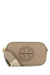 TORY BURCH CAPPUCCINO LEATHER MINI MILLER CROSSBODY BAG