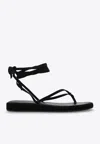 Tory Burch Capri Ankle Wrap Sandals In Black