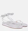 Tory Burch Capri Metallic Leather Thong Sandals