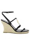 Tory Burch Miller Wedges In Black