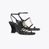 Tory Burch Capri Miller Wedge Sandal In Animal Print