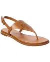 Tory Burch Capri Perf Leather Sandal