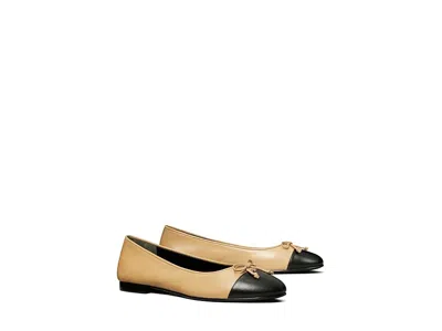 Tory Burch Cap-toe Ballet In Nude