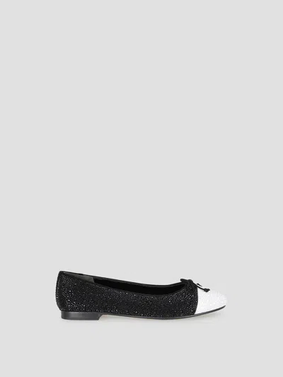 Tory Burch Cap-toe Ballet Flats In Black