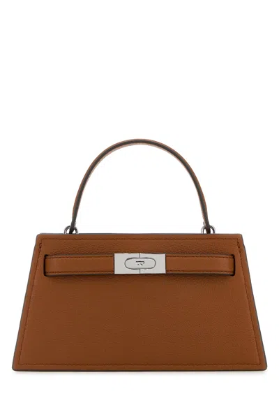 Tory Burch Caramel Leather Lee Radziwill Handbag In Brown