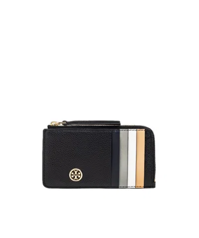 Tory Burch Card Case Robinson In Black