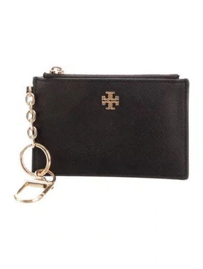 Pre-owned Tory Burch Card Holder In Black
