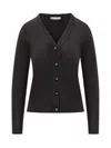 Tory Burch Black Wool-silk Blend Top