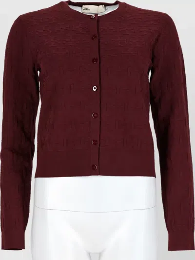 Tory Burch Cardigan In Burgundy