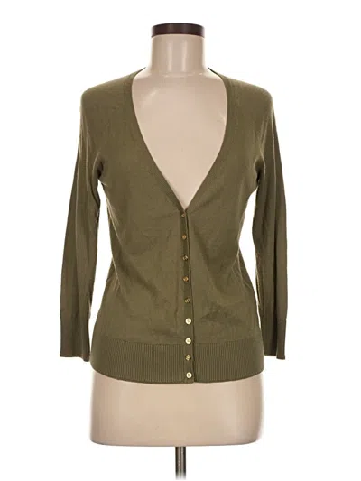 Pre-owned Tory Burch Cardigan Sweater In Green