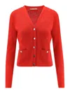 Tory Burch Cardigan T Monogram Jacquard In Misto Viscosa