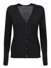 Tory Burch Black Wool-silk Blend Top