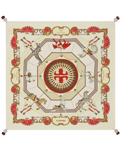 Tory Burch Carousel Silk Neckerchief In Red