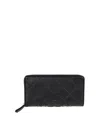 Tory Burch Fleming Soft Zip Continental Wallet In Negro